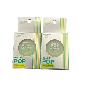 2 POP Dental Floss Vegan Wax & PFAS-Free Durable & Shred Reach POP Mint New